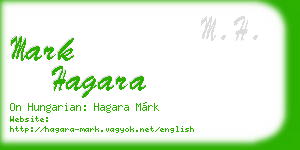 mark hagara business card